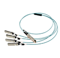 100G QSFP28 轉(zhuǎn) 4SFP28 DAC 高速線纜